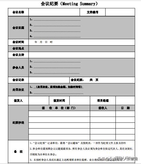會議紀要+會議通知（修改直接用)（會議紀要更改規定）