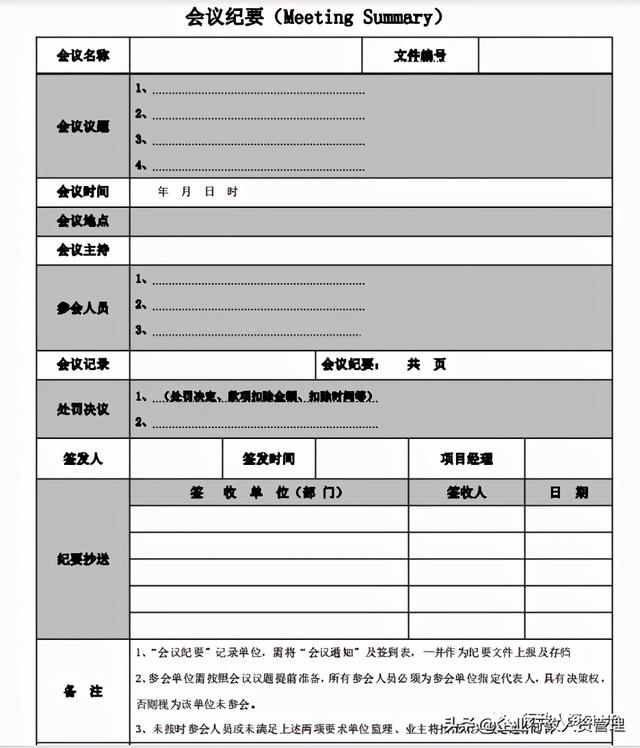 會議紀要+會議通知（修改直接用)（會議紀要更改規定）