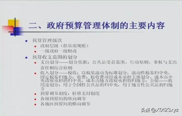 政府預算管理體制（政府預算管理體制小論文）
