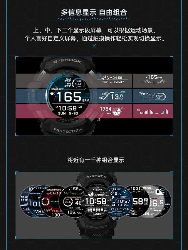 G-SHOCK 史上第一款「潮流智能」手表！新功能太多玩不過來（g shock運動手表）