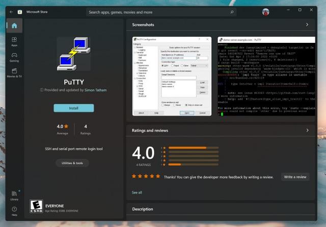 PuTTY和Audacity Win32應用現在可在Windows 11微軟商店中找到（putty 下載至windows）
