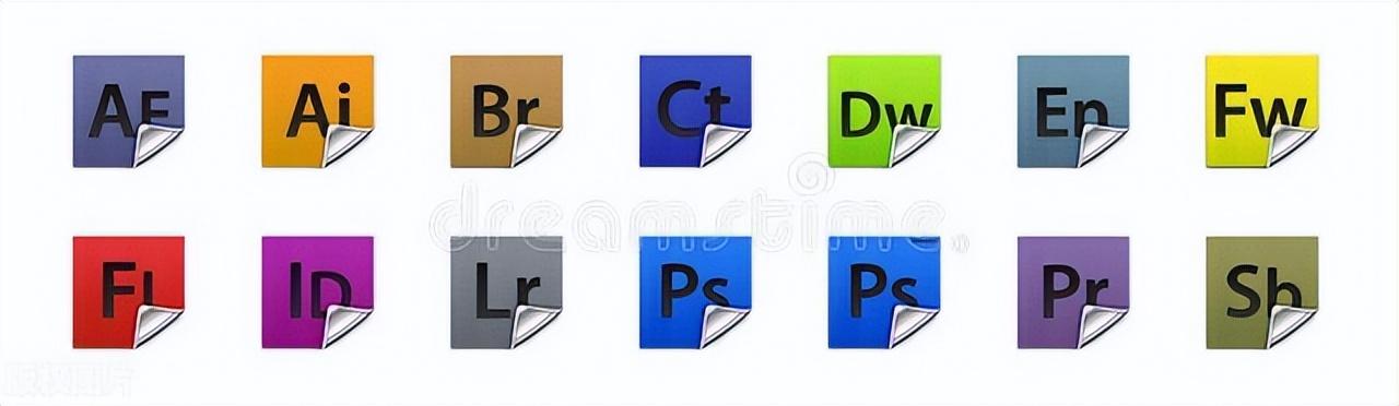 這20款的 Adobe 全家桶的軟件，你知道都是做什么用的嗎？
