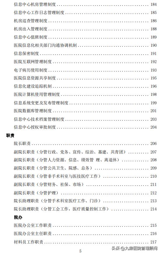 資料分享-行政管理——300頁《三甲醫院行政管理制度匯編》（三甲醫院行政管理崗位）