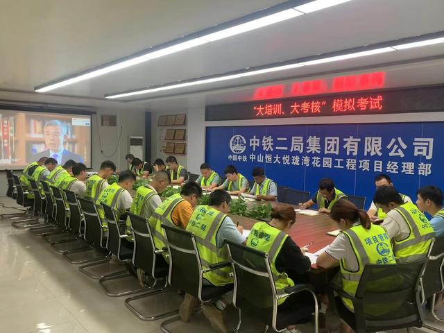 中鐵二局深圳公司中山悅瓏灣項目為切實提高安全生產管理開展系列活動
