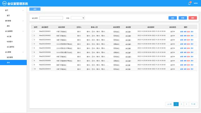會議室管理系統原型設計方案（會議管理系統詳細設計）