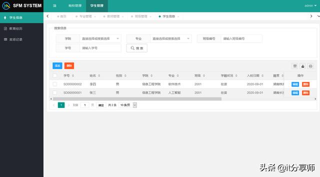 「畢業設計」SpringBoot+Layui開發的學生檔案管理系統