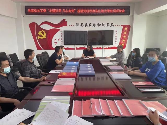 【北疆孫吳?丹心向黨——工作動態】機關工委開展黨建內業資料季度檢查