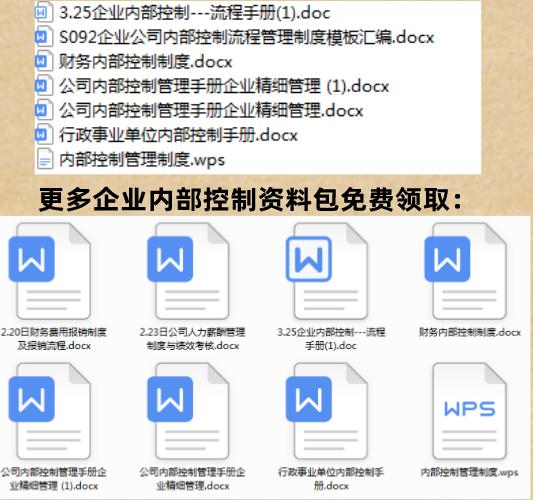 財務經理說-2021最新企業內部控制流程手冊（完整版）,照做就是了（企業內部控制流程手冊(第3版)電子版）