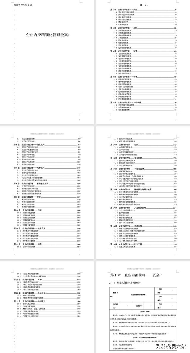 精細化管理全案系列：企業內控精細化管理全案，共計283頁（《企業內控精細化管理全案》）
