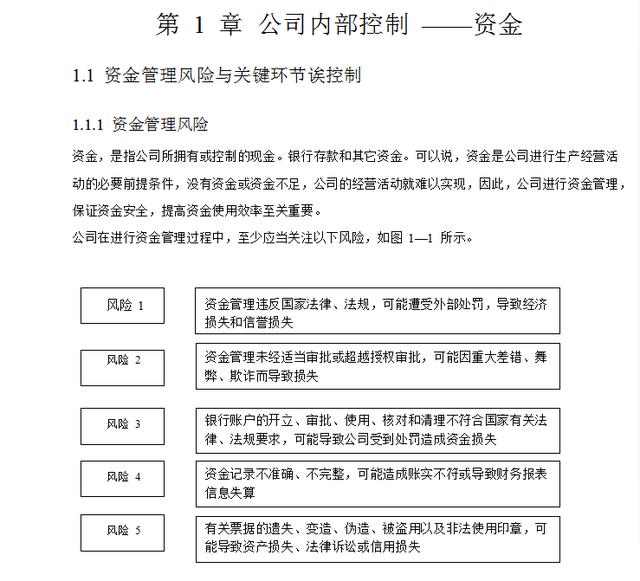 740頁《企業內控管理》包括資金+采購+風險+預算+股權投資+合同（企業內部控制資金活動風控導圖）
