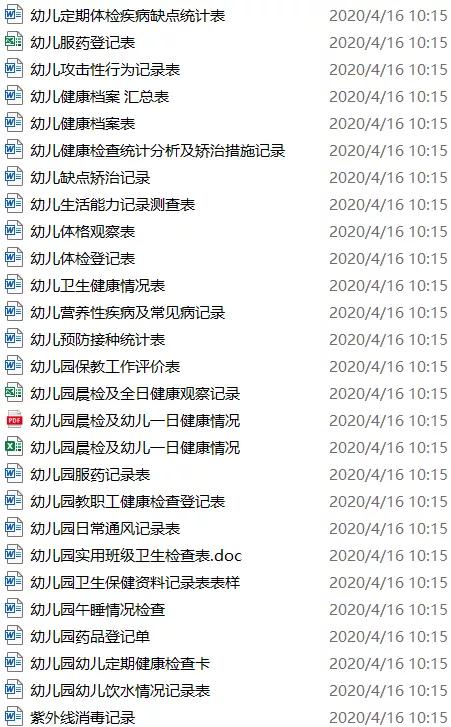 700個(gè)幼兒園，實(shí)用綜合表格合集！「免費(fèi)領(lǐng)取」（幼兒園各類(lèi)表格大全）