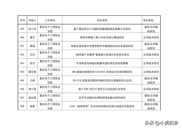 2023年度重慶市教委科技研究計劃項目擬立項項目情況（重慶市教委科學技術研究計劃項目）