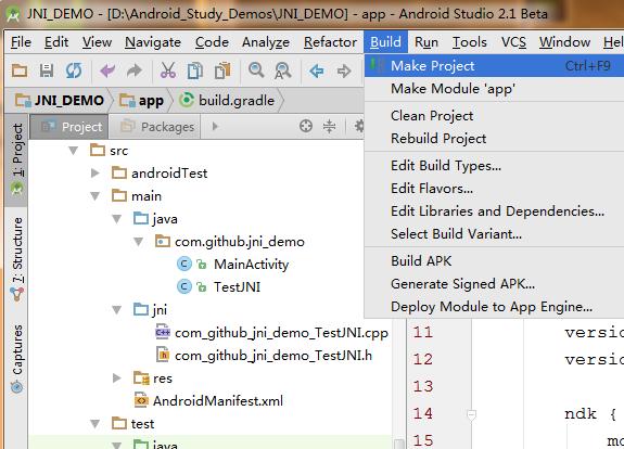 Android Studio JNI 開發簡單案例（android studio開發java）