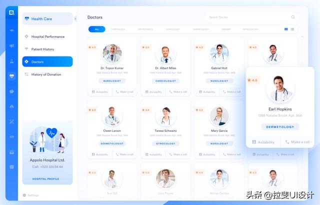 HIS醫療管理操作系統軟件的UI設計（醫院his平臺組成）